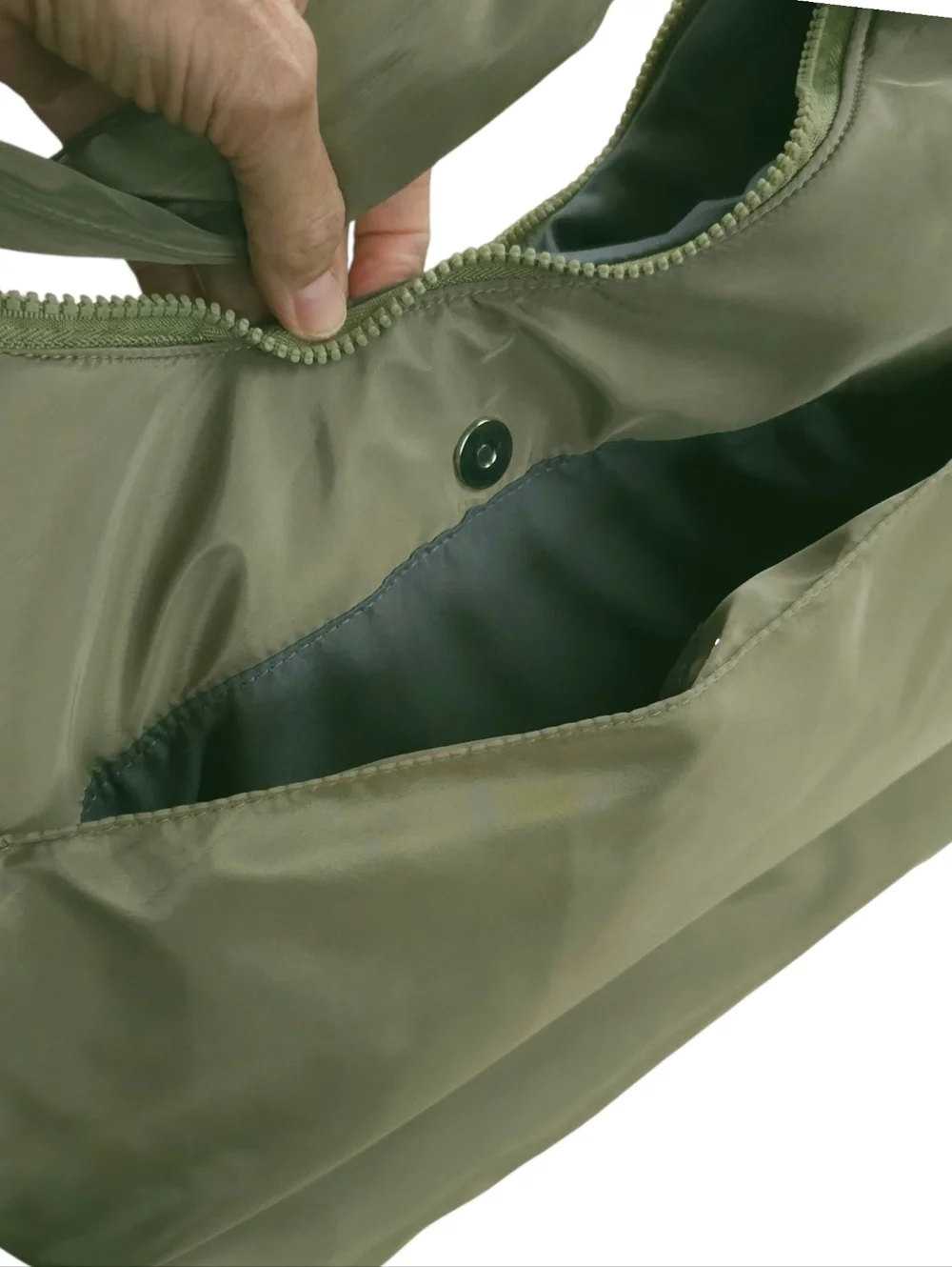 Danskin Olive Green Nylon Shoulder Bag